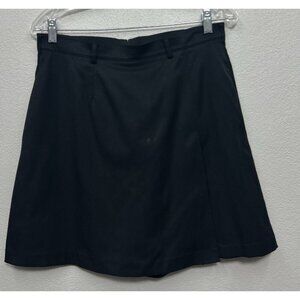 TAIL Womens Faux Wrap Skirt Skort Black Golf Tennis Pickleball Stretch Womens 10